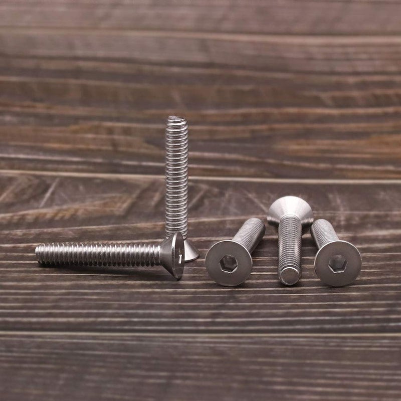 EASTLO 1/4-20 x 1-1/2" Flat Countersunk Head Socket Cap Screws, Full Machine Thread Coverage, Allen Hex Drive, 304 Stainless Steel 18-8 SS, 25 PCS - Image 4